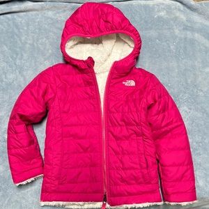 EUC The North Face Toddler Reversible Mossbud Swirl Insulated Jacket, size 5